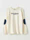 Crew Neck Printed Long Sleeve Boy T-shirt